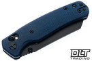 Bestechman Cicada's Wing - Blue Micarta - Black PVD 10Cr15MoV Blade