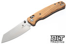 Bestechman Cicada's Wing - Olive Wood - Satin 10Cr15MoV Blade