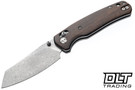 Bestechman Cicada's Wing - Desert Ironwood - Acid Etched Damascus Blade