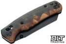 Bestechman Cicada's Wing - Black & Gold Resin & Wood - Black PVD 10Cr15MoV Blade