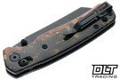 Bestechman Cicada's Wing - Black & Gold Resin & Wood - Black PVD 10Cr15MoV Blade