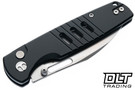Bestechman Vector - Black Anodized Aluminum - Stonewashed D2 Blade