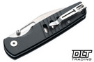 Bestechman Vector - Black Anodized Aluminum - Stonewashed D2 Blade