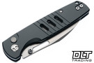 Bestechman Vector - Gray Anodized Aluminum - Stonewashed D2 Blade