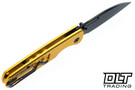 Bestechman Vector - Gold Anodized Aluminum - Black PVD D2 Blade