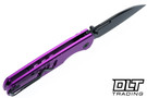 Bestechman Vector - Purple Anodized Aluminum - Black PVD D2 Blade