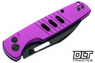 Bestechman Vector - Purple Anodized Aluminum - Black PVD D2 Blade