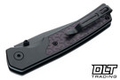 Bestechman Icebreaker - Black Aluminium with Purple G-10 Inlay - Black PVD D2 Blade