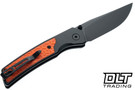 Bestechman Icebreaker - Black Aluminium with Orange G-10 Inlay - Black PVD D2 Blade