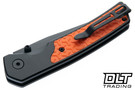 Bestechman Icebreaker - Black Aluminium with Orange G-10 Inlay - Black PVD D2 Blade