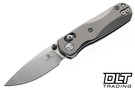 Bestechman Sprite - Natural Bead Blasted Titanium - Stonewashed M390 Blade