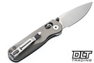 Bestechman Sprite - Natural Bead Blasted Titanium - Stonewashed M390 Blade
