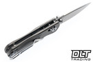 Bestechman Sprite - Natural Bead Blasted Titanium - Stonewashed M390 Blade