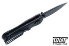 Bestechman Sprite - Black & Purple G-10 - Black Stonewashed M390 Blade