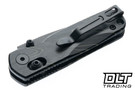 Bestechman Sprite - Black & Green G-10 - Black Stonewashed M390 Blade