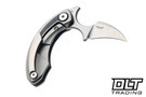 Bestech Knives Strelit - Titanium with Black Blue Marble Carbon Fiber Inlay - Stonewashed M390 Blade