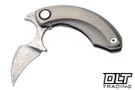 Bestech Knives Strelit - Grey Titanium - Acid Etched Damascus Blade