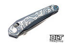 Bestech Knives Mothus - Blue Titanium - Satin M390 Blade