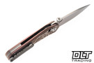 Bestech Knives Mothus - Purple Titanium - Hand Rubbed Satin M390 Blade