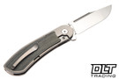 Bestech Knives Vestige - Stonewashed Titanium with Black Micarta Inlay - Satin MagnaCut Blade