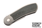 Bestech Knives Vestige - Stonewashed Titanium with Black Micarta Inlay - Satin MagnaCut Blade
