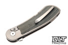 Bestech Knives Vestige - Stonewashed Titanium with Black Micarta Inlay - Satin MagnaCut Blade
