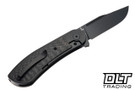 Bestech Knives Vestige - Black Stonewashed Titanium with Carbon Fiber Inlay - Black Stonewashed MagnaCut Blade