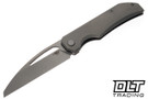 Bestech Knives Taipan - Dark Stonewashed Titanium - Dark Stonewashed Slotted MagnaCut Blade