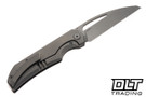 Bestech Knives Taipan - Dark Stonewashed Titanium - Dark Stonewashed Slotted MagnaCut Blade