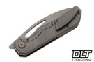Bestech Knives Taipan - Dark Stonewashed Titanium - Dark Stonewashed Slotted MagnaCut Blade