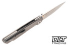Bestech Knives Vulpex VK-KUZE - Bead Blasted Titanium - Satin MagnaCut Blade