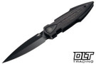 Bestech Knives IKA Dagger - Black PVD Titanium with Purple Haze Carbon Fiber Inlay - Black PVD M390 Blade