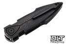 Bestech Knives IKA Dagger - Black PVD Titanium with Purple Haze Carbon Fiber Inlay - Black PVD M390 Blade