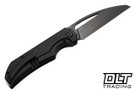 Bestech Knives Mini Taipan - Black PVD Titanium - Satin DLC Slotted MagnaCut Blade