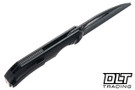 Bestech Knives Mini Taipan - Black PVD Titanium - Satin DLC Slotted MagnaCut Blade