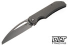 Bestech Knives Mini Taipan - Dark Grey Titanium - Dark Stonewashed Slotted MagnaCut Blade