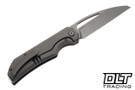 Bestech Knives Mini Taipan - Dark Grey Titanium - Dark Stonewashed Slotted MagnaCut Blade