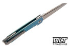 MachineWise Mojave - Heavy Distress Aqua Fade Mosaic Titanium - Lightwash S90V Blade #1386
