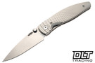 Three Rivers Manufacturing Atom MagnaCut - Linerlock - 3D Lizard Skin Contoured - Titanium
