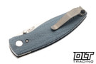Three Rivers Manufacturing Neutron 2 MagnaCut - Linerlock - 3D Contoured - Blue Denim Micarta