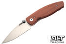 Three Rivers Manufacturing Neutron 2 MagnaCut - Linerlock - 3D Lizard Skin Contoured - Autumn Orange Micarta