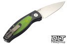 Three Rivers Manufacturing Pit Bull Auto MagnaCut - Black Aluminum - Day Glow G-10 Inlay