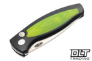 Three Rivers Manufacturing Pit Bull Auto MagnaCut - Black Aluminum - Day Glow G-10 Inlay