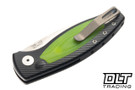 Three Rivers Manufacturing Pit Bull Auto MagnaCut - Black Aluminum - Day Glow G-10 Inlay