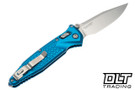 Microtech Socom Ram-Lok - Blue Frag Handle - Stonewash Blade - 160RL-10FRBL