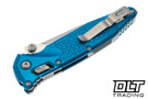 Microtech Socom Ram-Lok - Blue Frag Handle - Stonewash Blade - 160RL-10FRBL