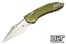 Microtech Mini-Stitch Ram-Lok - OD Green Frag Handle - Stonewash Blade - 169MRL-10FROD