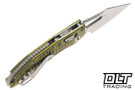 Microtech Mini-Stitch Ram-Lok - OD Green Frag Handle - Stonewash Blade - 169MRL-10FROD