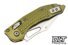 Microtech Mini-Stitch Ram-Lok - OD Green Frag Handle - Stonewash Blade - 169MRL-10FROD