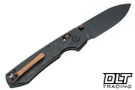 Vosteed Raccoon TiSlim - Acid Wash Black Titanium - Black Stonewashed S35VN Blade